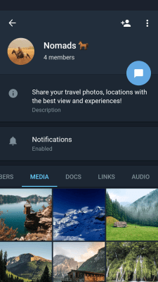 Screenshot of the application Telegram X - #5