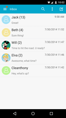 Screenshot of the application Handcent SMS - #2