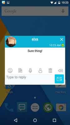Screenshot of the application Handcent SMS - #5