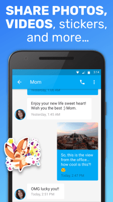 Screenshot of the application Text Me!  Free Texting & Call - #3