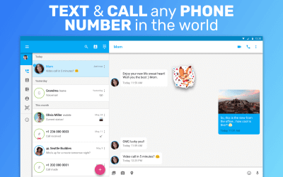 Screenshot of the application Text Me!  Free Texting & Call - #6