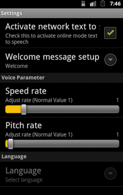 Screenshot of the application Elephant SMS Listen - #4