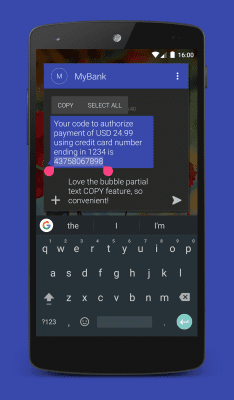 Screenshot of the application Textra SMS - #5