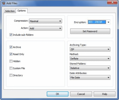 Screenshot of the application IZArc2Go - #2