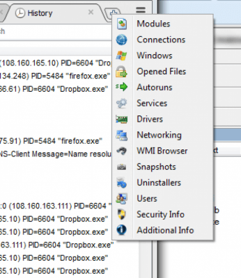 Screenshot of the application System Explorer Portable - #2