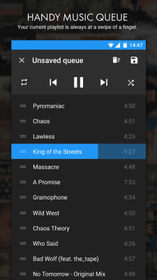 Screenshot of the application n7player music player - #3