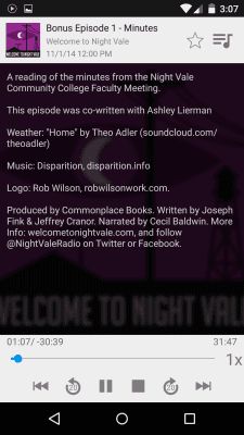 Screenshot of the application Podcast O2 - #3