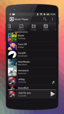 Screenshot of the application P-Media music player - #3