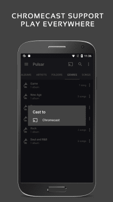 Screenshot of the application Pulsar Music Player - #7