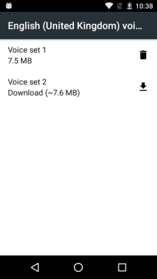 Screenshot of the application Google Speech Synthesizer - #4