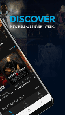 Screenshot of the application Qello Concerts - #2