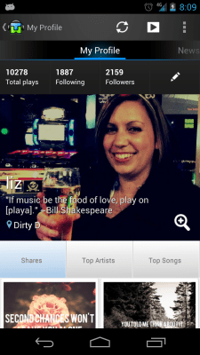 Screenshot of the application TuneWiki Gold - #4