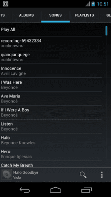 Screenshot of the application Ultra Music-Player - #2