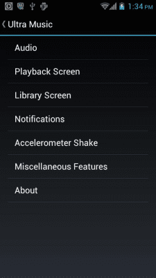 Screenshot of the application Ultra Music-Player - #7