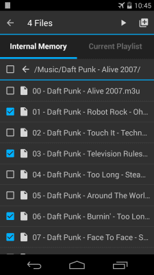Screenshot of the application Simple Music Player Free - #2