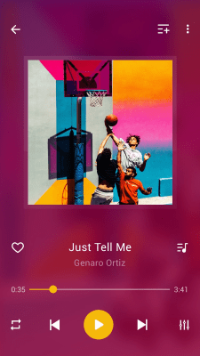 Screenshot of the application MP3 Player - Music Player - #2