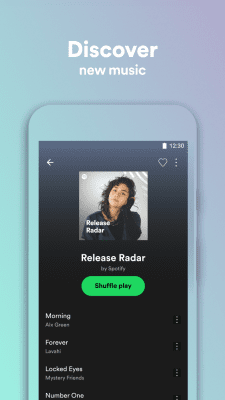 Screenshot of the application Spotify Lite - #3