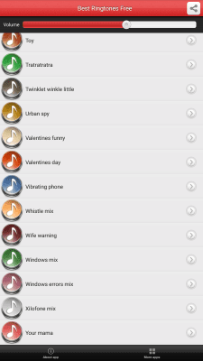 Screenshot of the application Best free ringtones - #2
