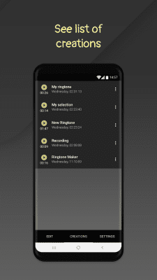 Screenshot of the application Call Ringtone Maker - #5