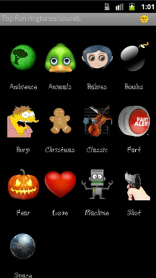 Screenshot of the application TOP FUN ringtones factory - #2