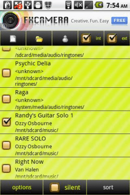 Screenshot of the application Mp3 Ringtones Picker - #2