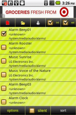 Screenshot of the application Sms Ringtones - #3