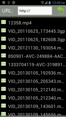 Screenshot of the application Video-Player for Android - #2