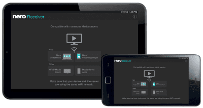Screenshot of the application Nero Receiver - #2