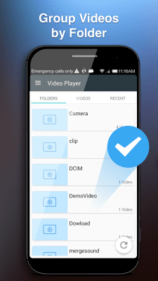 Screenshot of the application Video player for Android - #4