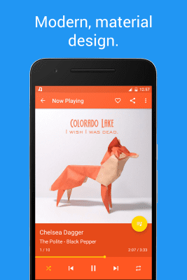 Screenshot of the application Shuttle Music Player - #2