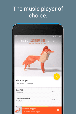 Screenshot of the application Shuttle Music Player - #5