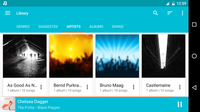 Screenshot of the application Shuttle Music Player - #6