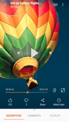 Screenshot of the application Samsung XR - #5
