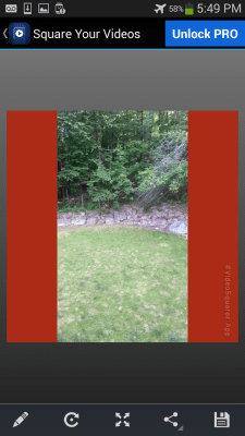 Screenshot of the application Square Your Videos - #2