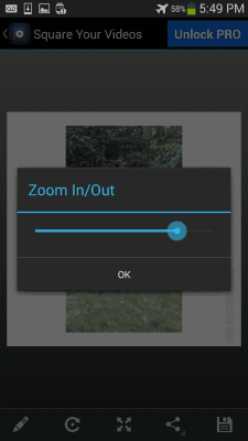 Screenshot of the application Square Your Videos - #3