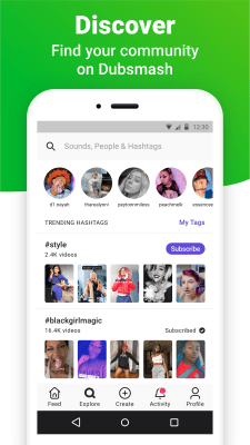 Screenshot of the application Dubsmash - #3
