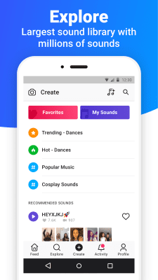 Screenshot of the application Dubsmash - #6
