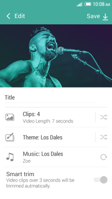 Screenshot of the application HTC Zoe - #2