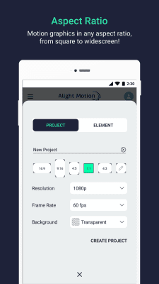 Screenshot of the application Alight Motion - #4
