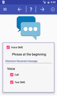 Screenshot of the application Talking Informant - #4