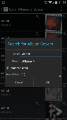 Screenshot of the application Album Cover Finder - #4