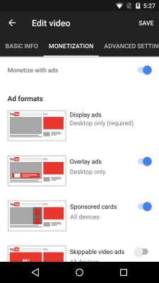 Screenshot of the application YouTube Creative Studio - #5