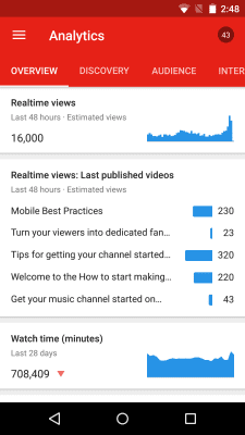 Screenshot of the application YouTube Creative Studio - #8