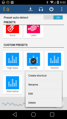 Screenshot of the application Equalizer - #2