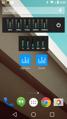 Screenshot of the application Equalizer - #6