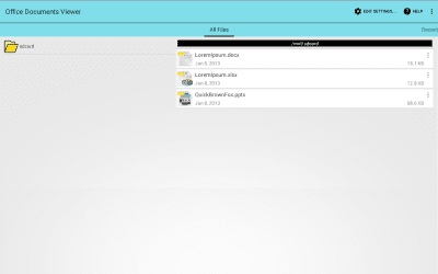 Screenshot of the application Office Documents Viewer - #5