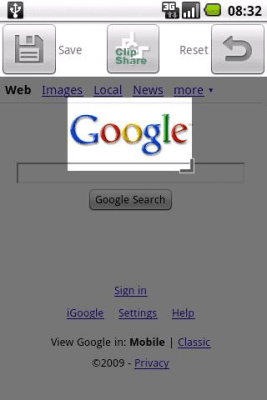 Screenshot of the application Web Clip Widget Trial Edition - #4