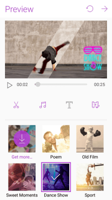 Screenshot of the application MiniMovie Slideshow Editor - #3