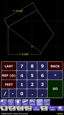 Screenshot of the application AndCAD Demo - #3