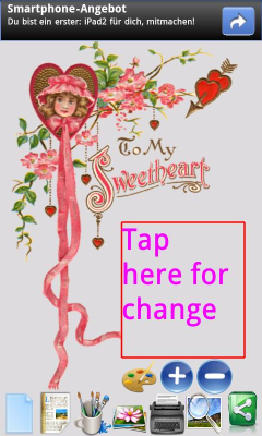 Screenshot of the application Postcard Creator - #4